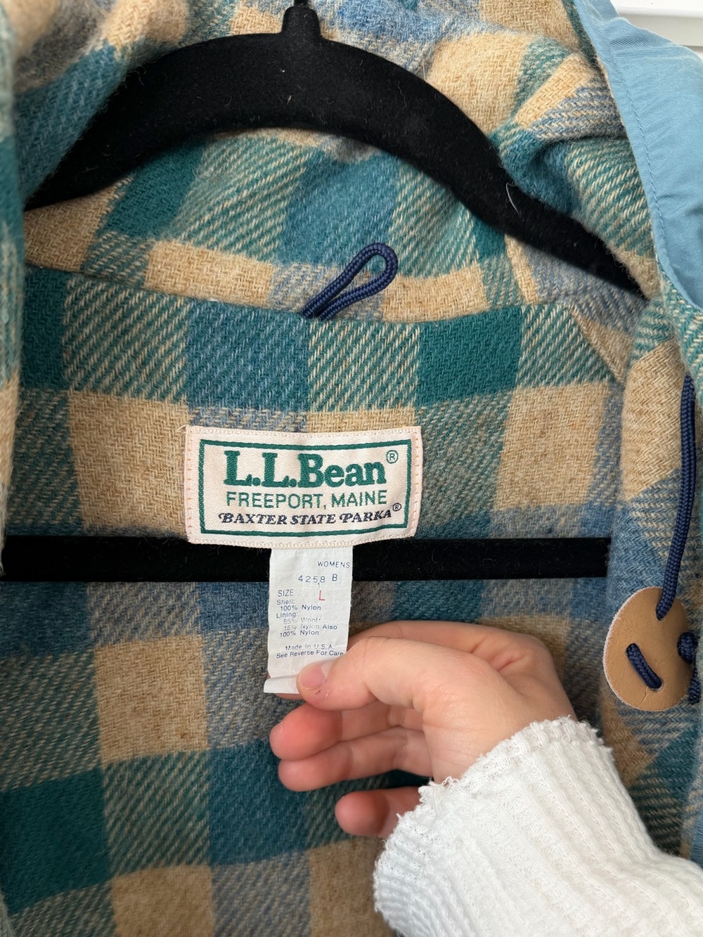 LL Bean Baxter State Parka Wool Lined - Picture 5 of 8